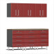 Red Modular 7-Piece Cabinet Set Red Modular 7-Piece Cabinet Set