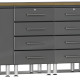 Grey Modular 8-Piece Workstation Set Grey Modular 8-Piece Workstation Set