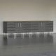 Grey Modular 8-Piece Workstation Set Grey Modular 8-Piece Workstation Set