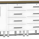 White Modular 8-Piece Workstation Set White Modular 8-Piece Workstation Set