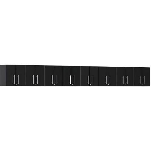 Black Modular 8-Piece Wall Cabinet Set