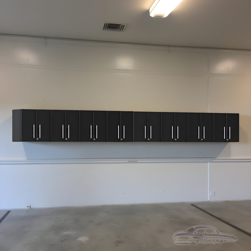 Black Modular 8-Piece Wall Cabinet Set Black Modular 8-Piece Wall Cabinet Set
