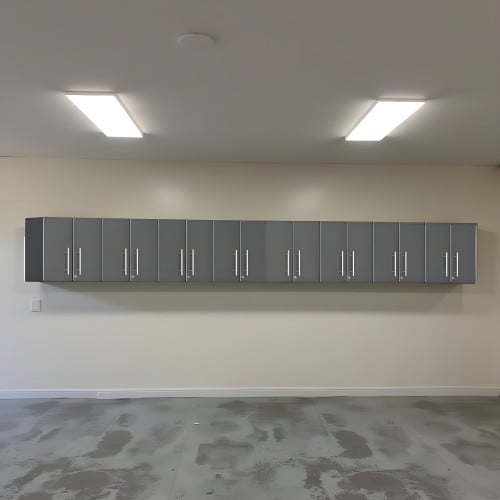 Grey Modular 8-Piece Wall Cabinet Set