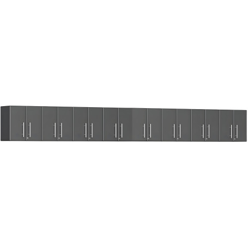 Grey Modular 8-Piece Wall Cabinet Set