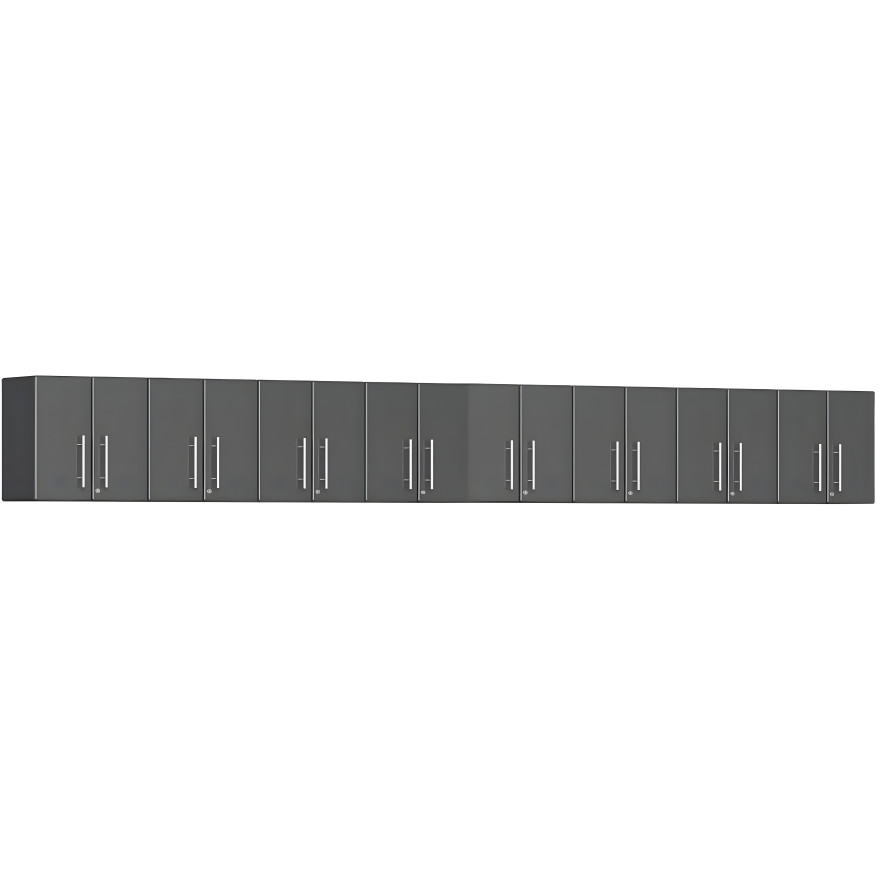 Grey Modular 8-Piece Wall Cabinet Set Grey Modular 8-Piece Wall Cabinet Set