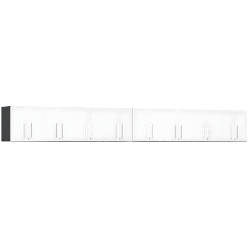 White Modular 8-Piece Wall Cabinet Set