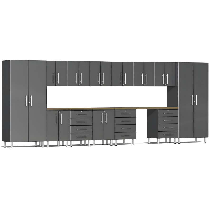 Grey Modular 15-Piece Kit with Workstation Grey Modular 15-Piece Kit with Workstation