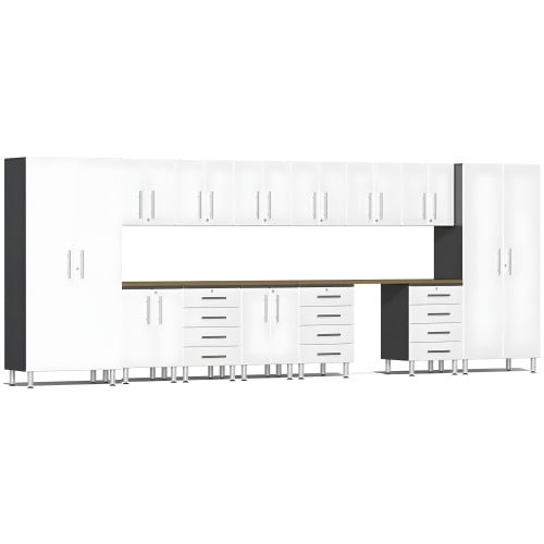 White Modular 15-Piece Kit with Workstation