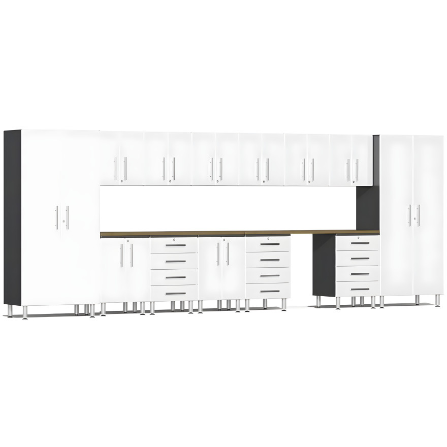 White Modular 15-Piece Kit with Workstation White Modular 15-Piece Kit with Workstation