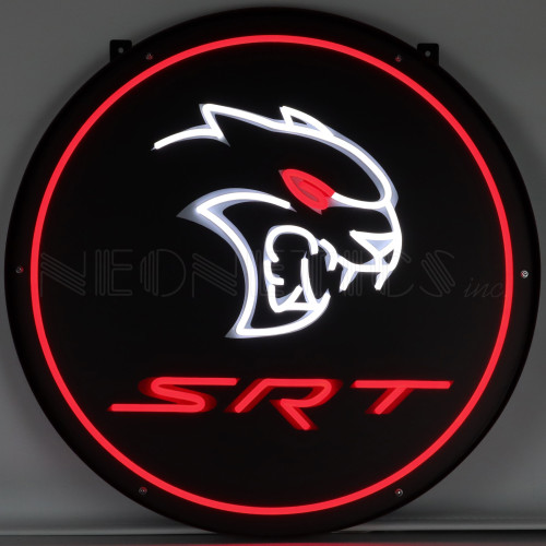 Dodge SRT Red Eye Round LED Flex Rope Sign