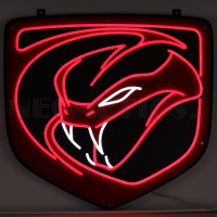 Dodge Viper Shield Logo LED Sign - 24" x 24"