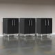 Black Modular Ulti-Mate 3-Piece Locking 2-Door Base Garage Cabinets