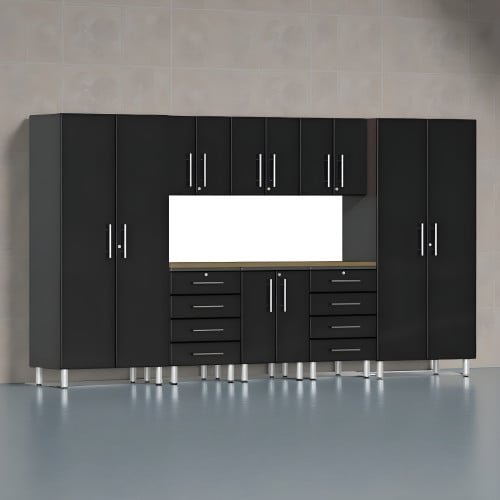 Black Modular 9 Piece Kit with Worktop
