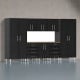 Black Modular 9 Piece Kit with Worktop Black Modular 9 Piece Kit with Worktop
