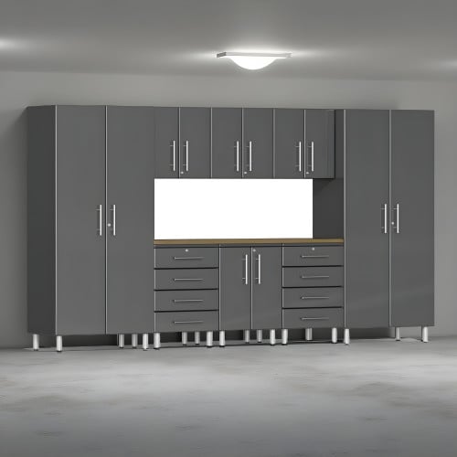 Grey Modular 9 Piece Kit with Worktop