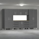 Grey Modular 9 Piece Kit with Worktop Grey Modular 9 Piece Kit with Worktop