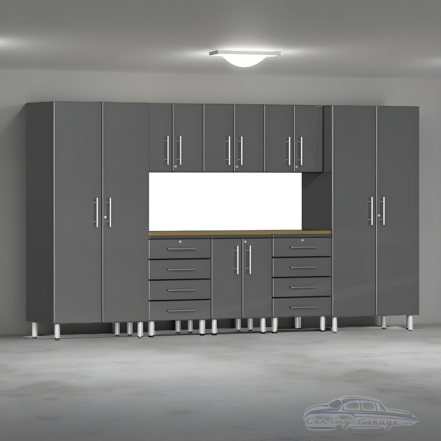 Grey Modular 9 Piece Kit with Worktop Grey Modular 9 Piece Kit with Worktop