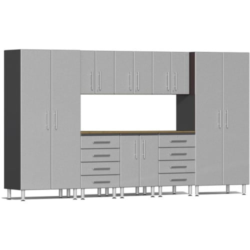 Silver Modular 9 Piece Kit with Worktop