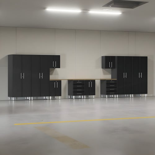 Black Modular Dual Workbench 12 Piece Set