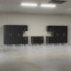Black Modular Dual Workbench 12 Piece Set