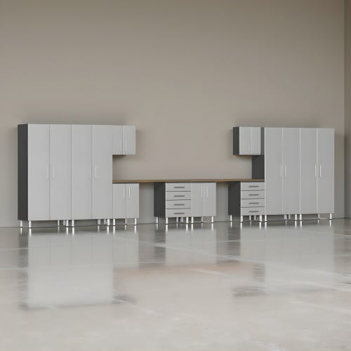 Silver Modular Dual Workbench 12 Piece Set