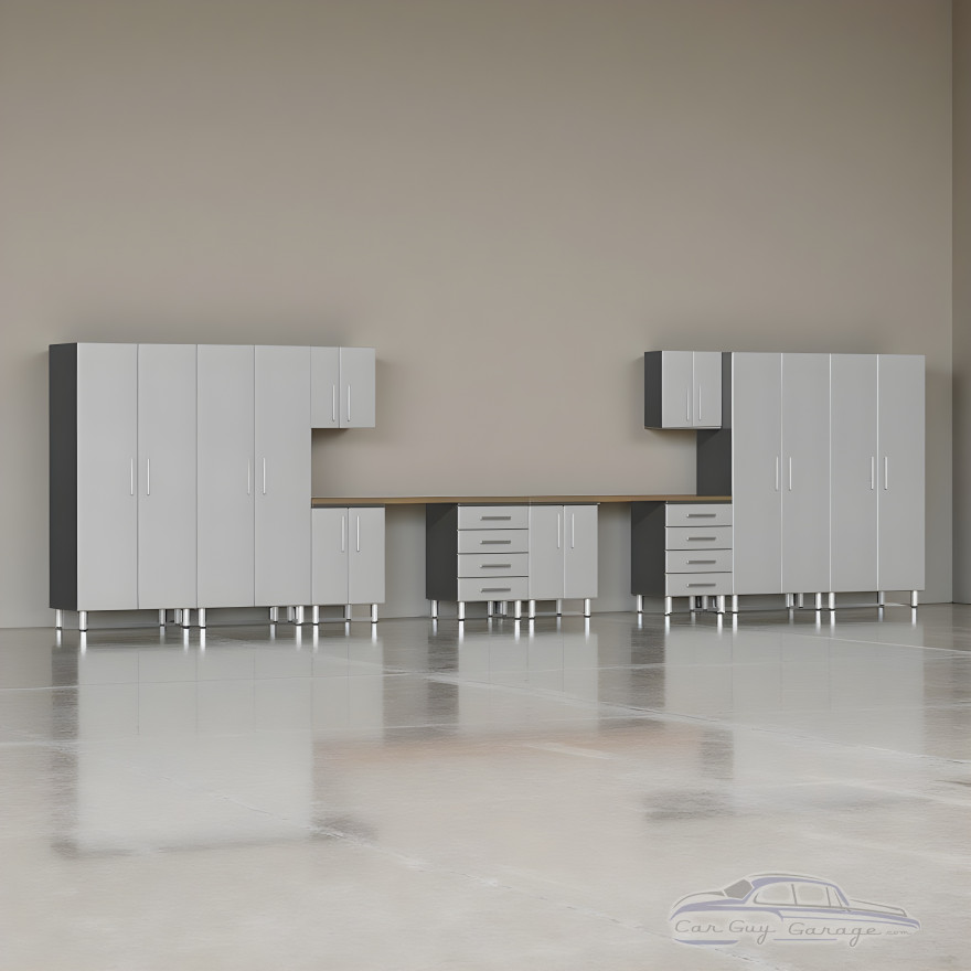 Silver Modular Dual Workbench 12 Piece Set