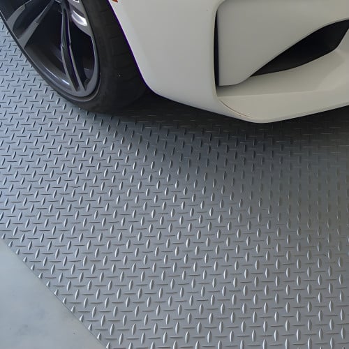 Thick Garage Floor Liner - Silver