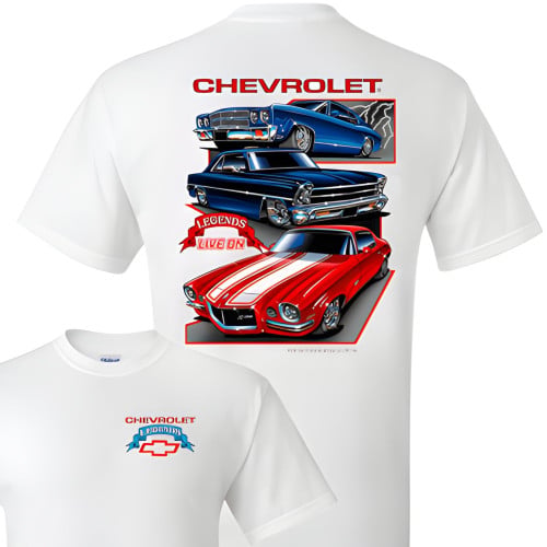 Chevrolet Classic Muscle T-Shirt: Chevelle SS Nova SS Camaro SS