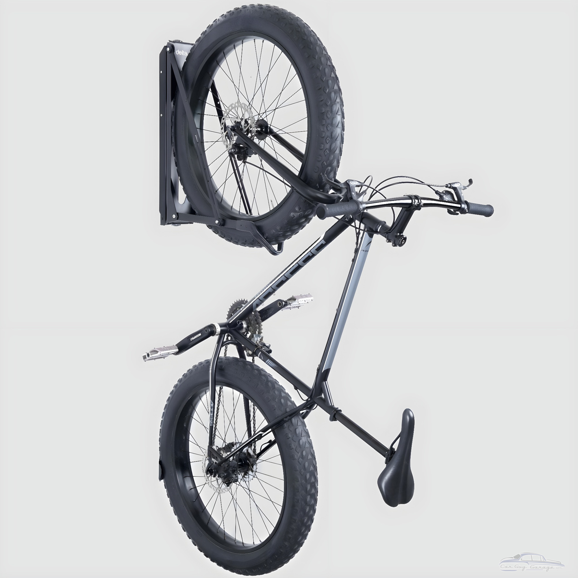 Pivoting Swivel Vertical Bike Wall Mount Rack, Heavy Duty - Black