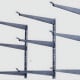 Wide 3-Tier Garage Wall-Mount Cantilever Rack, Heavy-Duty Steel