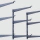 Wide 3-Tier Garage Wall-Mount Cantilever Rack, Heavy-Duty Steel