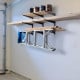 Wide 3-Tier Garage Wall-Mount Cantilever Rack, Heavy-Duty Steel