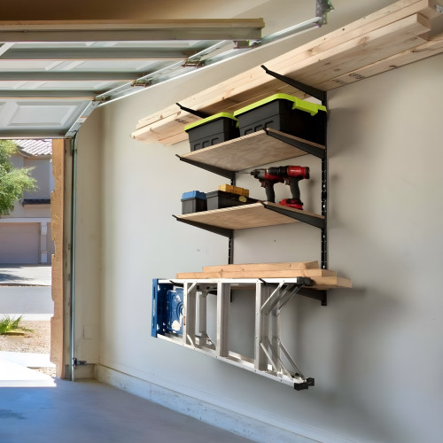 4-Tier Heavy Duty Wall Storage Rack