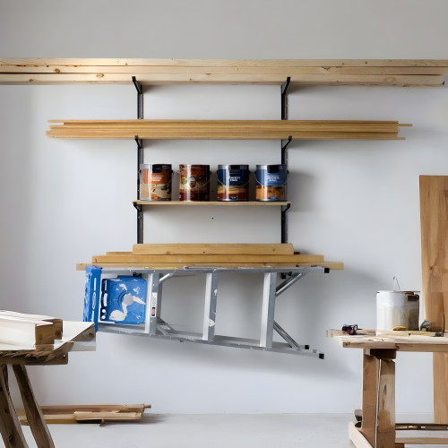 4-Tier Heavy Duty Wall Storage Rack