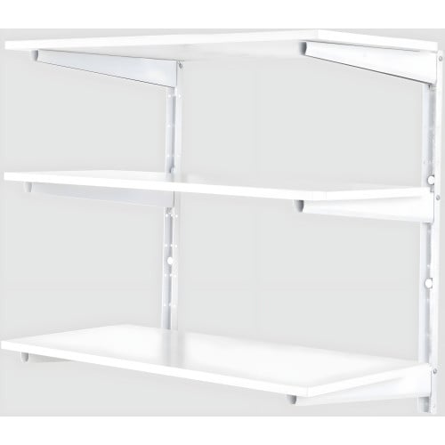 White 3 Tier Shelving Brackets