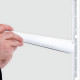 White 3-Tier Adjustable Wall Shelf Bracket System, Heavy-Duty Steel