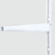 White 3-Tier Adjustable Wall Shelf Bracket System, Heavy-Duty Steel