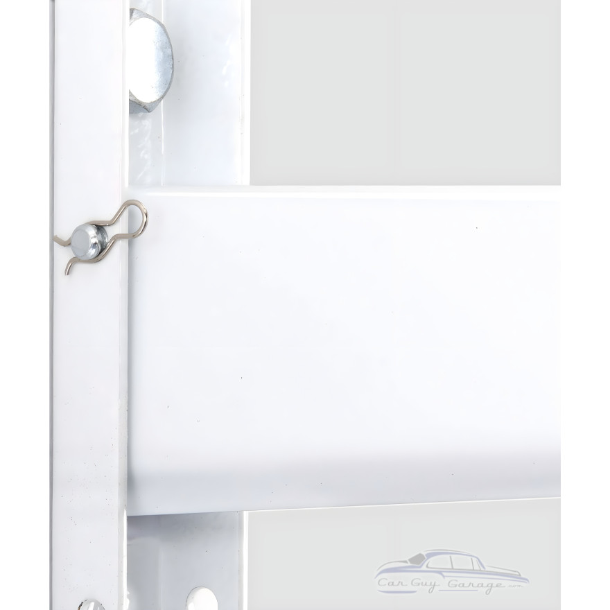 White 3-Tier Adjustable Wall Shelf Bracket System, Heavy-Duty Steel
