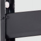 Heavy-Duty Black 5-Tier Adjustable Wall-Mount Shelving Brackets