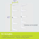 Heavy-Duty Black 5-Tier Adjustable Wall-Mount Shelving Brackets