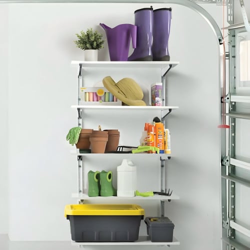 White 5 Tier Shelving Brackets