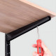 Black Adjustable 3-Tier Heavy-Duty Steel Wall Shelf Bracket System