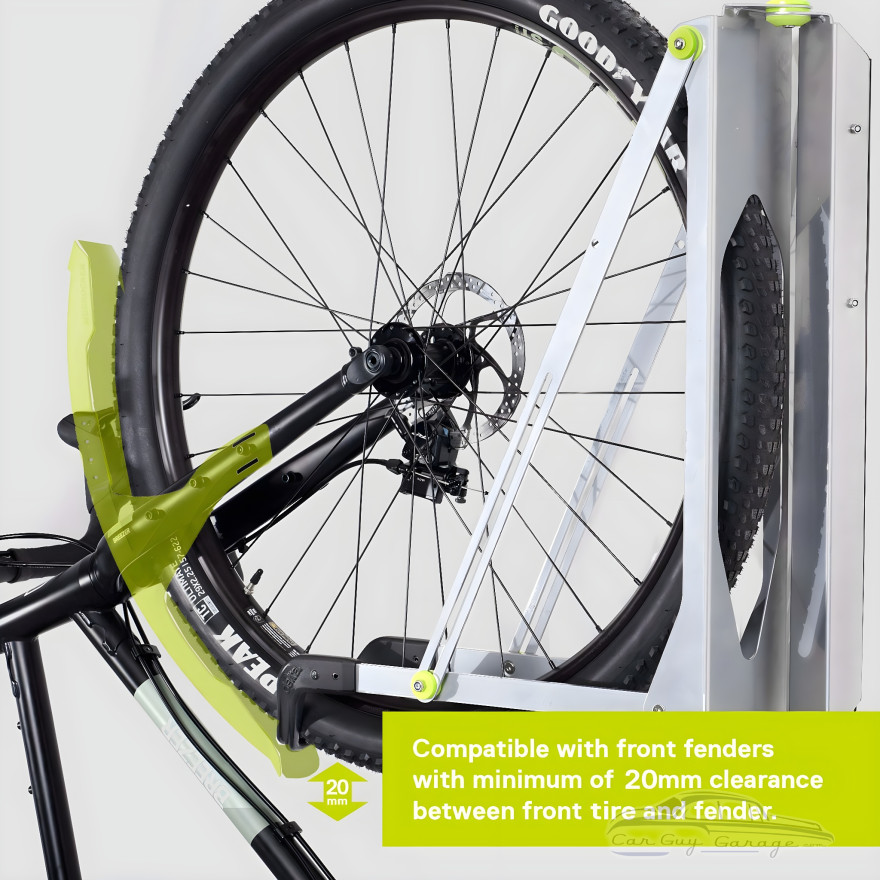 Silver Pivoting Bike Wall Mount