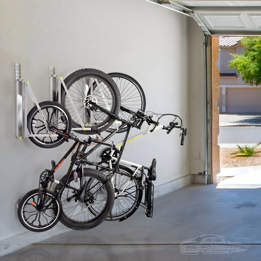 Silver Pivoting Bike Wall Mount