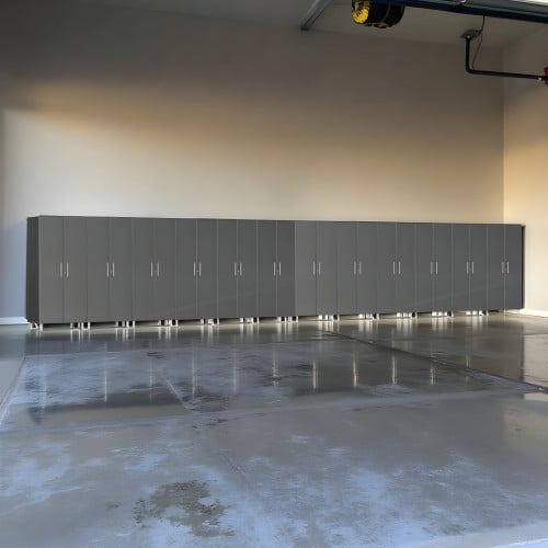 Grey Modular 12 Piece Garage Storage Closets