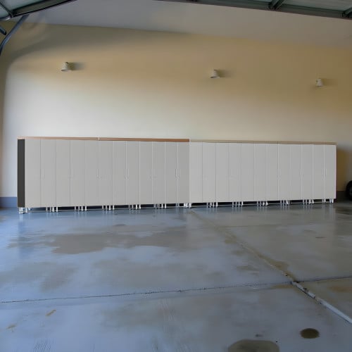 Silver Modular 12 Piece Garage Storage Closets