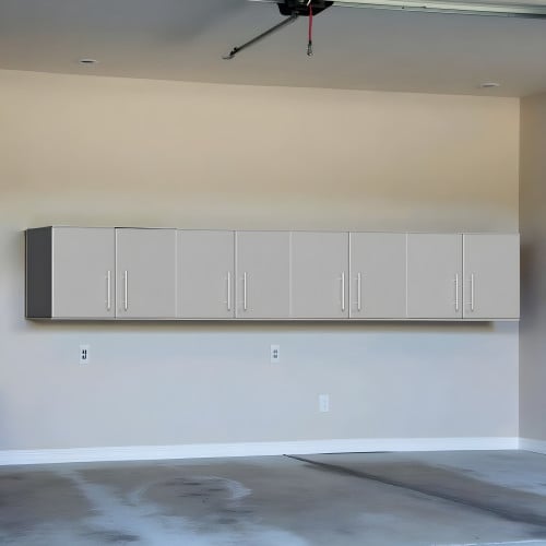 Silver Modular Set of 4 Oversized Garage Wall Cabinets