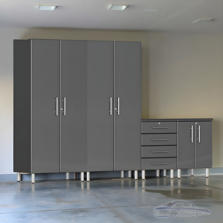 Grey Modular Ulti-Mate 4-Piece Garage Cabinet Set