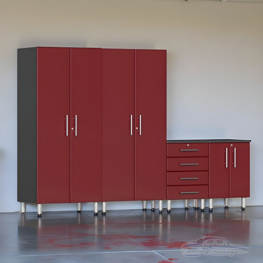 Red Modular 4 Piece Storage Set Red Modular 4 Piece Storage Set