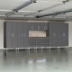 Grey Modular 11-Piece Garage Cabinet Set with Drawer Workbench